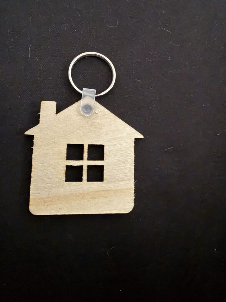 Porta-chaves madeira Casa